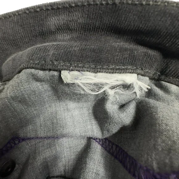 NYDJ Gray Straight Leg Lift Tuck Technology Corduroy Jeans (12) - Picture 13 of 14